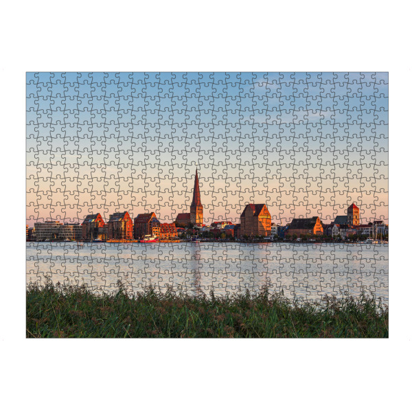 artboxONE Puzzle "Himmel, Stadt, Fluss, Schilf" artboxONE - Natur,Reise,Architektur,Städte / Weitere