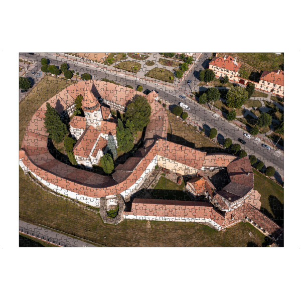 Puzzle Ravensburger "Kirchenburg Tartlau" artboxONE - Architektur