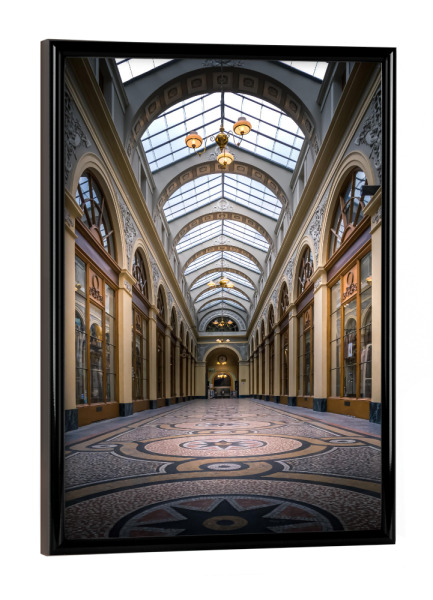 Poster mit schwarzem Rahmen "Galerie Vivienne" artboxONE - Städte,Reise,Architektur,Städte / Paris,Reise / Länder