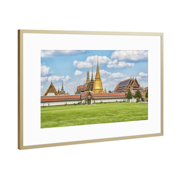 Poster mit Rahmen Gold "Bangkok-Denkmal" artboxONE - Städte,Reise,Architektur,Reise / Asien,Reise / Länder