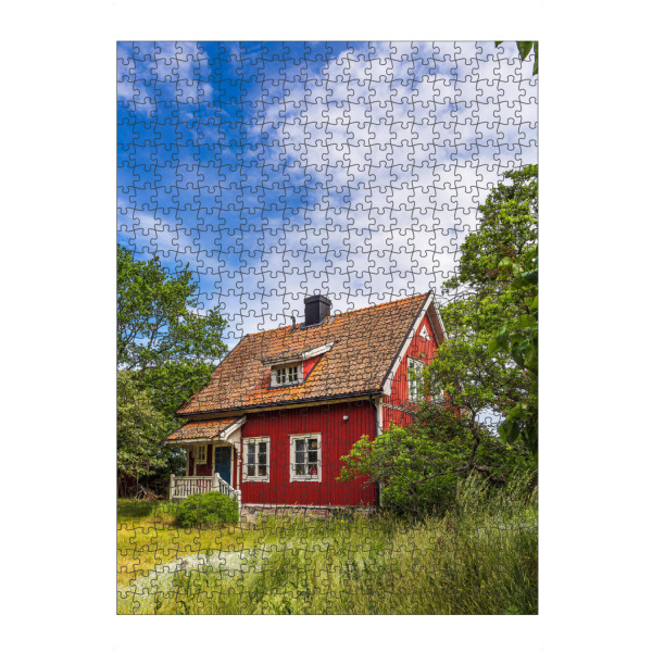 Puzzle Ravensburger "Gras, Bäume, Haus" artboxONE - Natur,Reise,Architektur