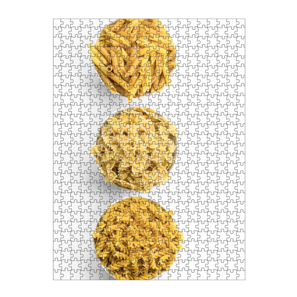 Puzzle Ravensburger "3 Mal Nudeln - hoch" artboxONE - Essen & Trinken - Nudeln,Essen,Küche,Pasta,Fotografie,Minimalismus,Minimalistisch