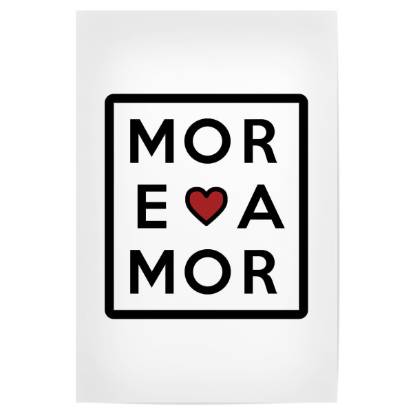 Poster "Mehr Amor-Buchstabenraster" artboxONE - Typografie