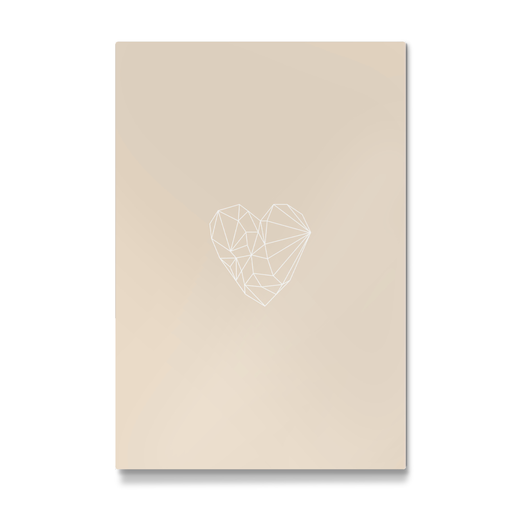 Galerie-Print "Graphic Heart sand" 75x50 cm artboxONE