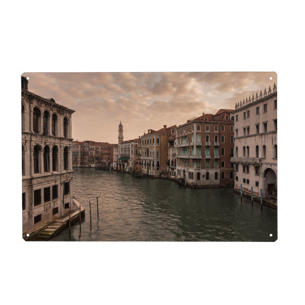Metall Poster "Der Canal Grande in Venedig" artboxONE - Reise,Architektur,Städte / Venedig