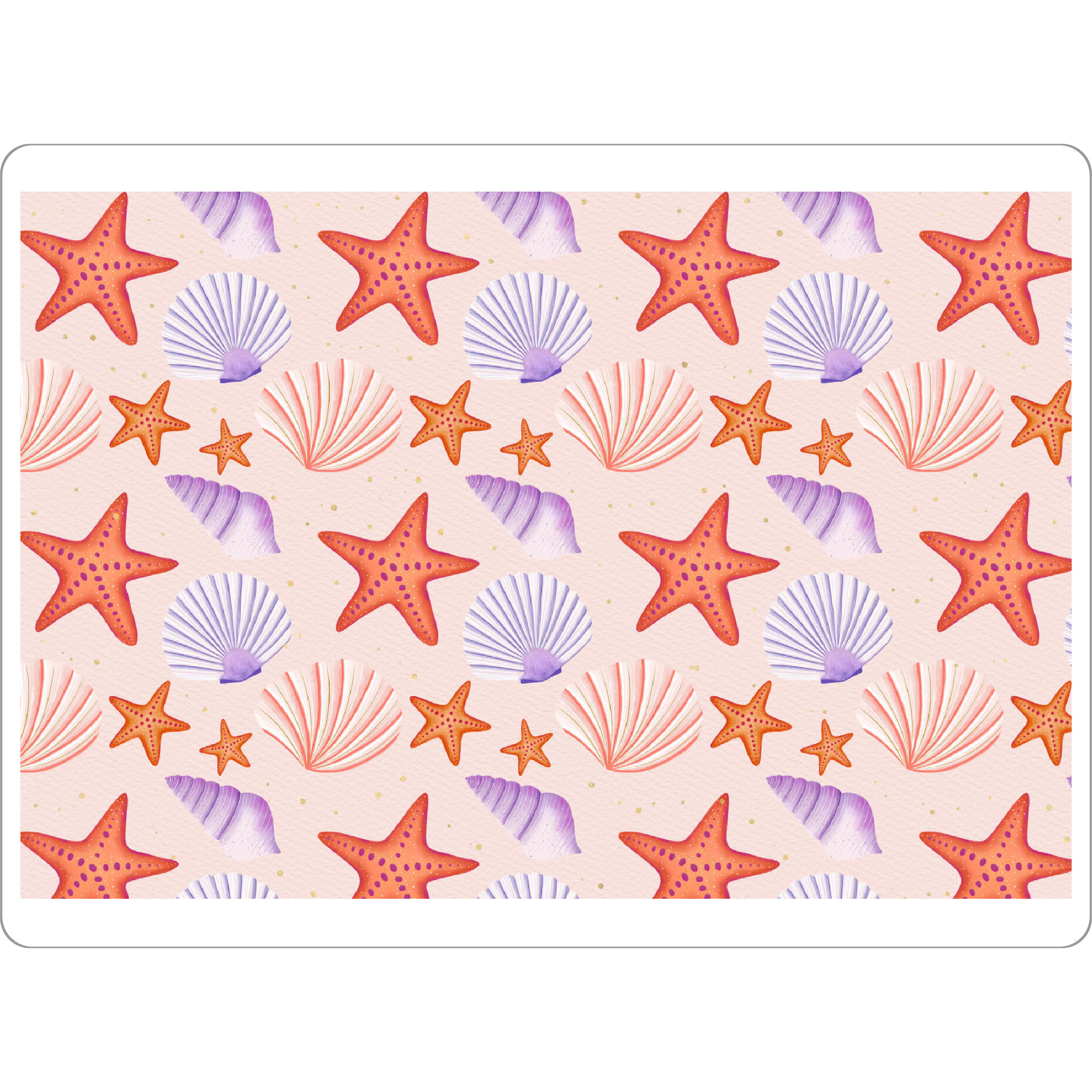 Tischset "Seesterne und Muscheln" artboxONE - Tiere,Unterwasser