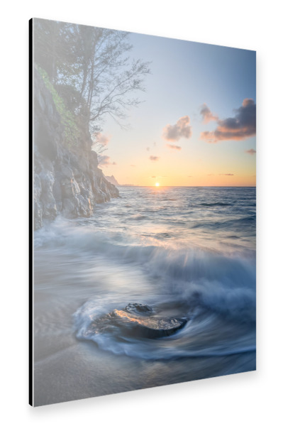 Alu-Dibond "Versteckter Strand" 30x20 cm artboxONE