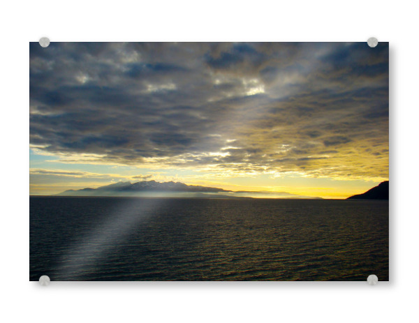 Acrylglasbild "Norway's Midnight Sun" artboxONE - Natur,Reise,Reise / Strand und Meer,Reise / Länder