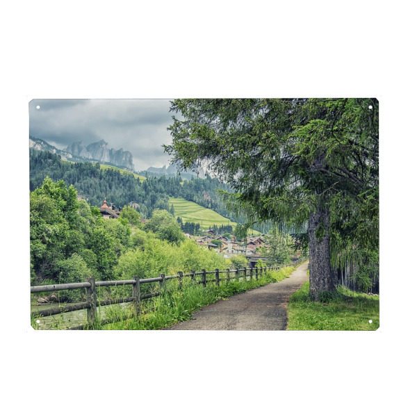 Holzbild "Landschaft in den Dolomiten" artboxONE - Natur,Reise,Reise / Länder