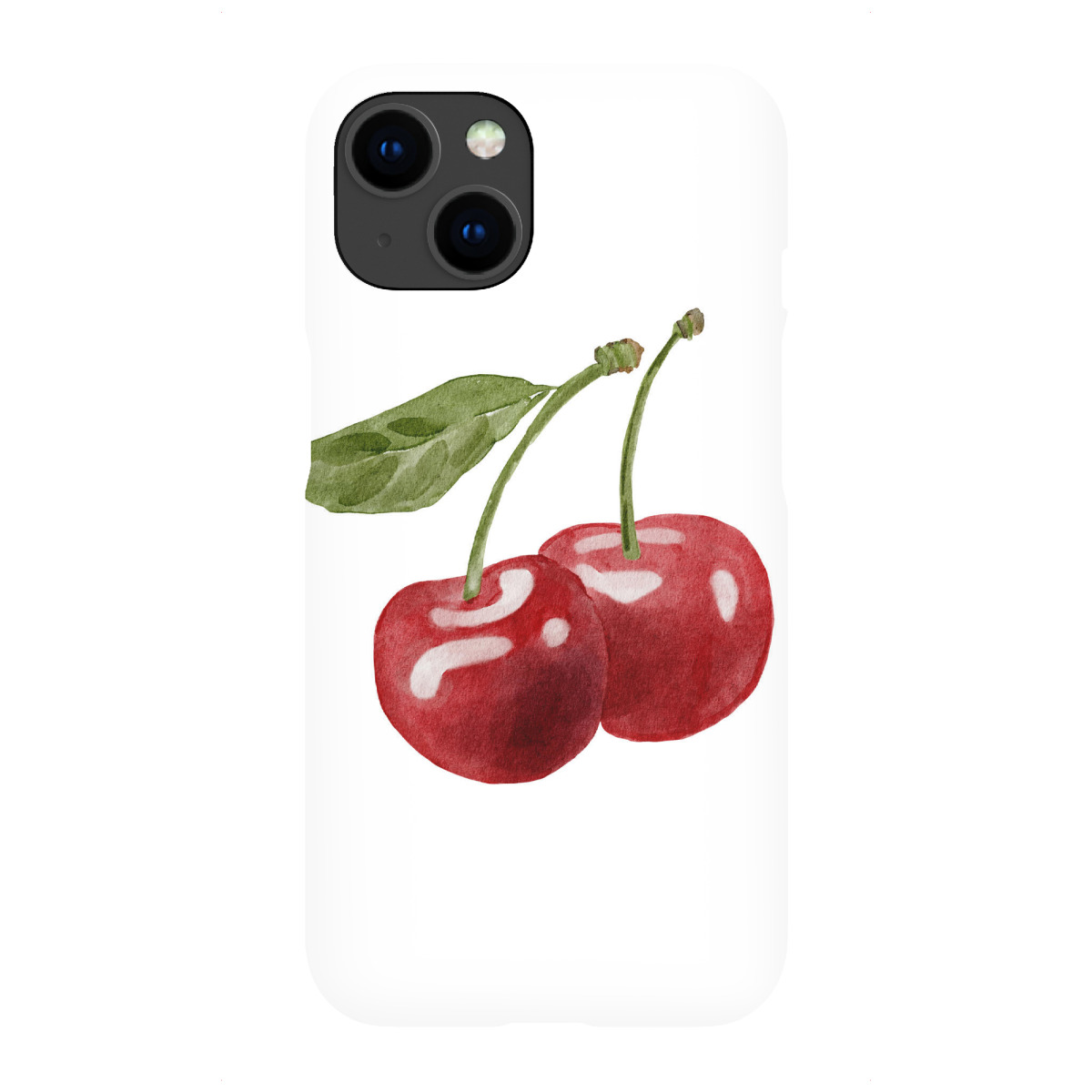 iPhone "Aquarell Kirsche Kunst" Premium-Case Handyhülle artboxONE