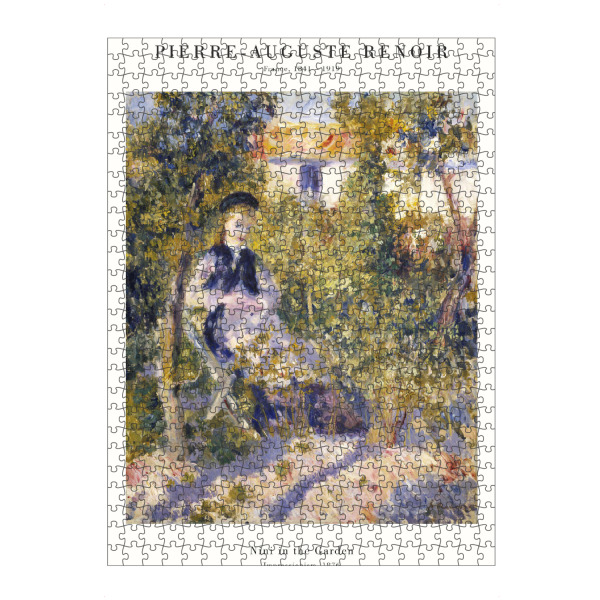 artboxONE Puzzle "Renoir - Nini im Garten" artboxONE - Natur,Menschen - Natur,Garten,Mädchen,Frau,Person,Renoir,Vintage,Kunst,Gemälde,Malerei