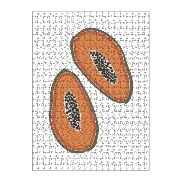 artboxONE Puzzle "Boho-Papaya-Frucht-Illustration" artboxONE - Essen & Trinken / Obst & Gemüse