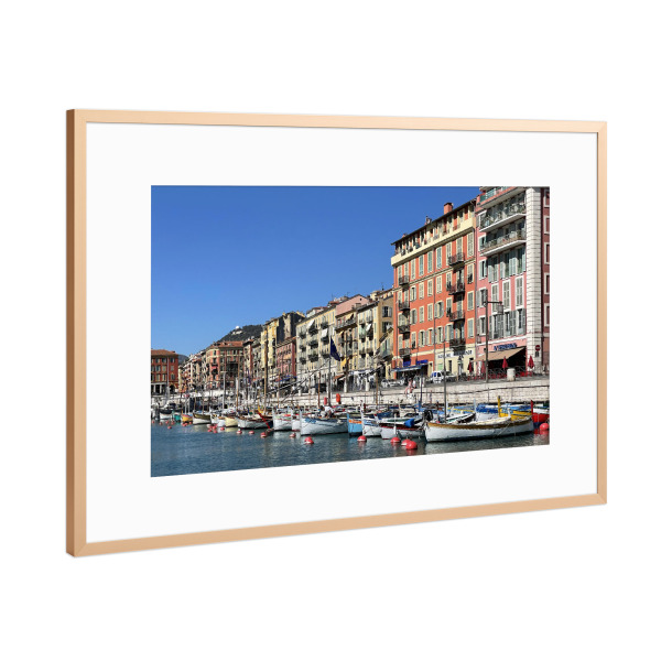 Poster mit Rahmen Kupfer "C' est romantique" artboxONE - Städte,Reise,Architektur,Reise / Strand und Meer