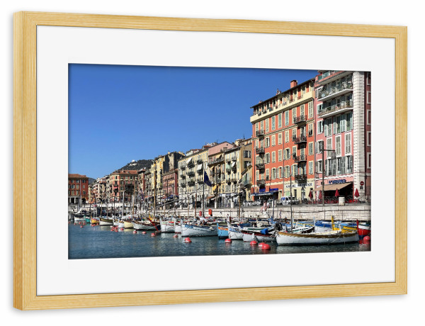 Poster mit Rahmen kiefer "C' est romantique" artboxONE - Städte,Reise,Architektur,Reise / Strand und Meer