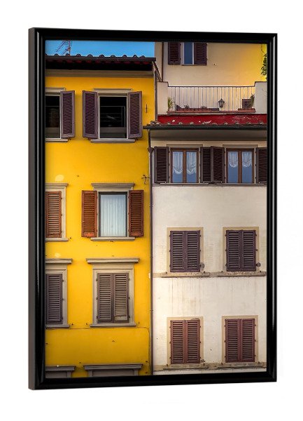 Poster mit schwarzem Rahmen "Italienische Fassade" artboxONE - Reise,Architektur,Reise / Länder,Städte / Weitere,Für Mama