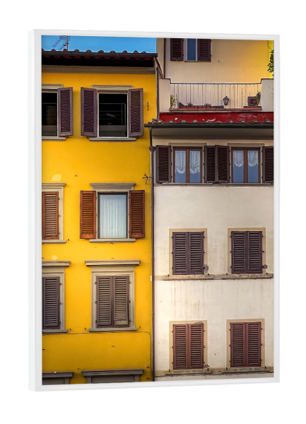 Poster mit weißem Rahmen "Italienische Fassade" artboxONE - Reise,Architektur,Reise / Länder,Städte / Weitere,Für Mama