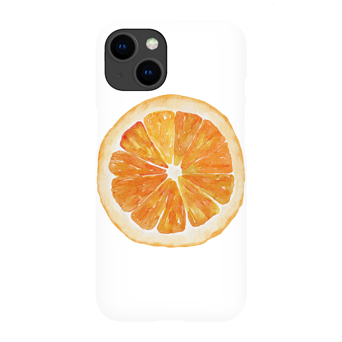 "Aquarell Orangenfrucht"für iPhone - Premium-Case Handyhülle artboxONE