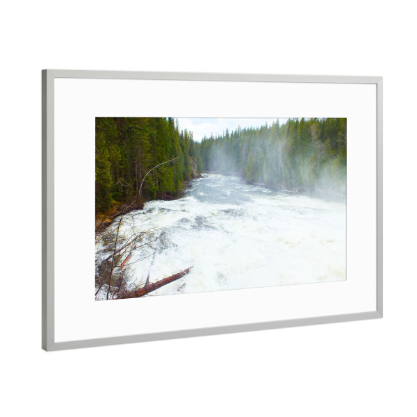 Poster mit Rahmen Silber "Die Stromschnellen" artboxONE - Natur,Reise,Reise / Länder