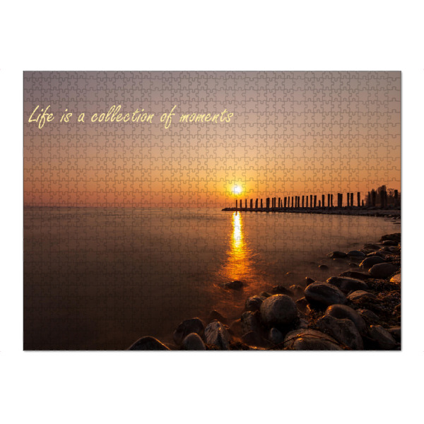 Puzzle Ravensburger "Life is a collection of memories" artboxONE - Typografie,Natur,Lustig