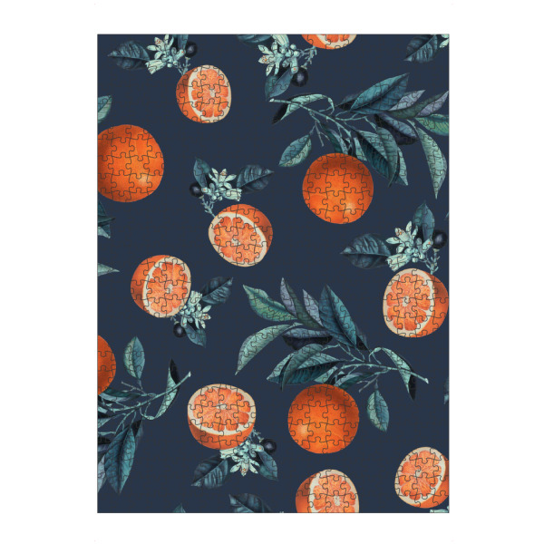 artboxONE Puzzle "Zitronen- und Blattmuster" artboxONE - Natur,Floral,Essen & Trinken