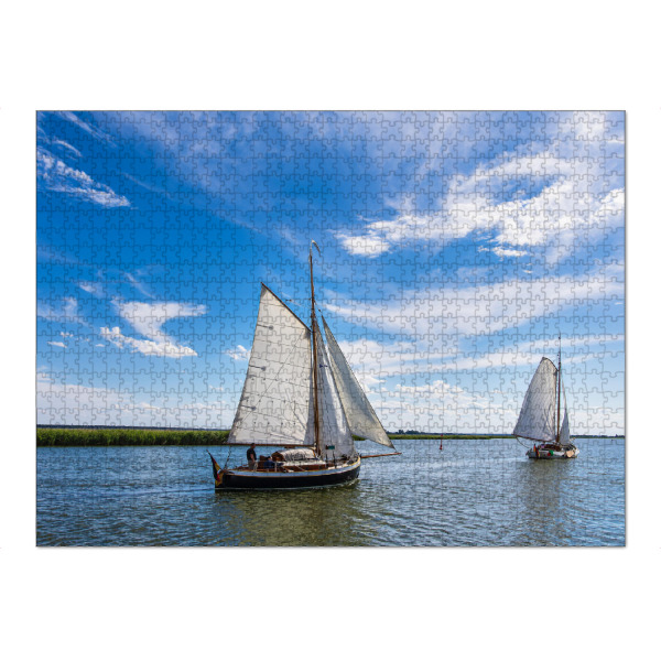 Puzzle Ravensburger "Wolken, Segelboote, Bodden" artboxONE - Natur,Reise,Reise / Strand und Meer