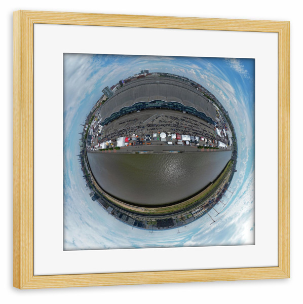 Poster mit Rahmen kiefer "Hamburg-Großmarkt - Südseite" artboxONE - Städte,Städte / Hamburg,Reise,Architektur,Reise / Länder