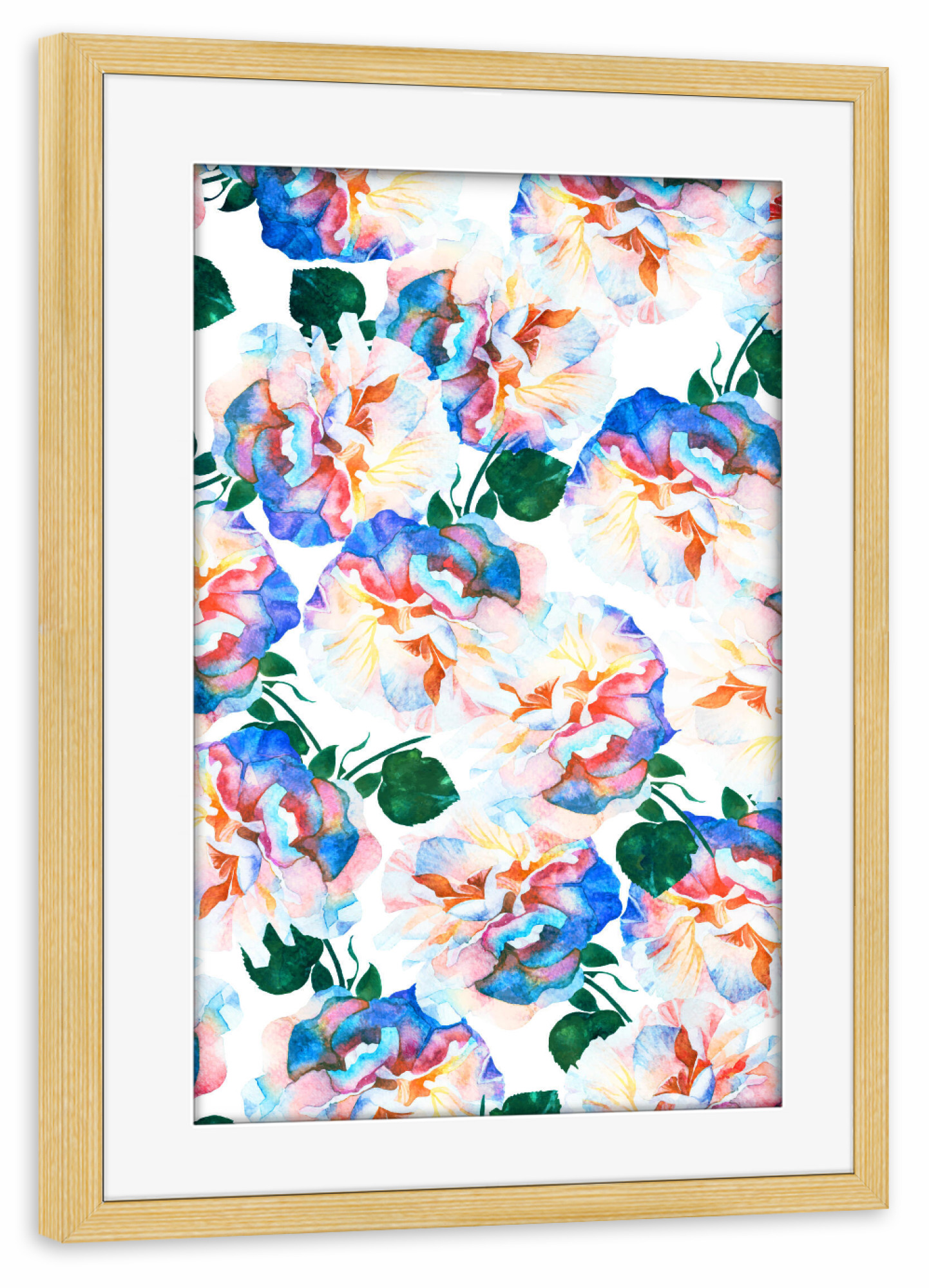 Poster mit Rahmen kiefer "Wilde Flora" artboxONE - Floral
