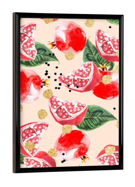 Poster mit schwarzem Rahmen "Süßer Pom" artboxONE - Essen & Trinken / Obst & Gemüse