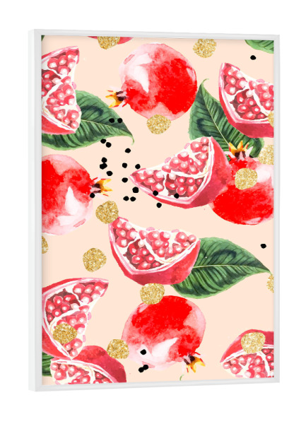 Poster mit weißem Rahmen "Süßer Pom" artboxONE - Essen & Trinken / Obst & Gemüse