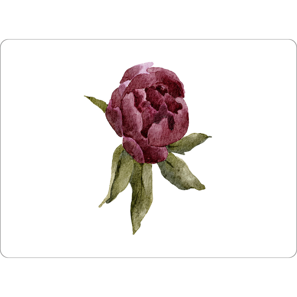 Tischset "Aquarell Pfingstrose minimal" artboxONE - Floral - Aquarell,Blume,Pfingstrose,Blumen,Boho,Lila,Kunst,Illustration - Bild aquarell