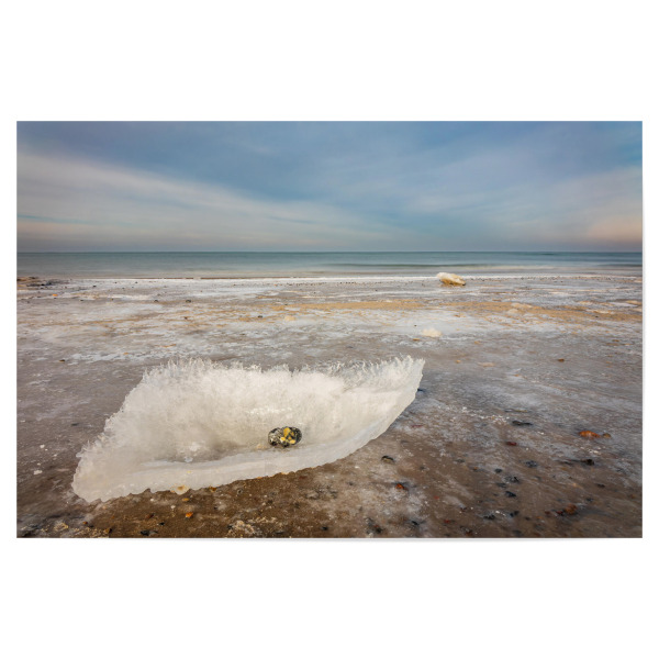 Poster "Strand, Eisstück, Ostsee" artboxONE - Natur,Reise,Reise / Strand und Meer