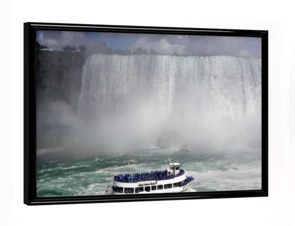 Poster mit schwarzem Rahmen "Das sind die Niagarafälle" artboxONE - Natur,Reise,Reise / Länder