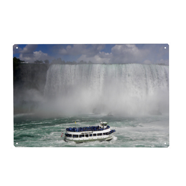 Metall Poster "Das sind die Niagarafälle" artboxONE - Natur,Reise,Reise / Länder