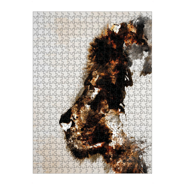 artboxONE Puzzle "Löwenkontur" artboxONE - Tiere,Abstrakt - Löwe,Löwenkontur,Abstrakter löwe,Löwenkopf,Portrait,Tier - Bild löwe