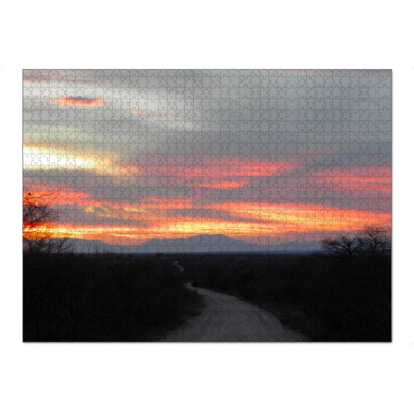 Puzzle Ravensburger "Drakensberg Sunset" artboxONE - Natur,Reise,Reise / Afrika,Reise / Länder