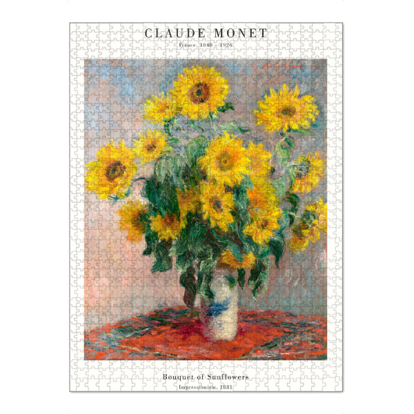 Puzzle Ravensburger "Monet - Sonnenblumen" artboxONE - Natur,Floral