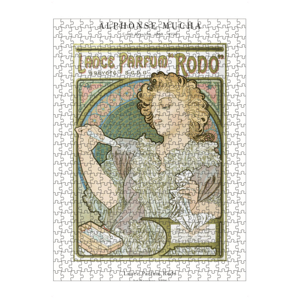 artboxONE Puzzle "Mucha - Lance Parfum Rodo" artboxONE - Floral,Menschen,Für Mama