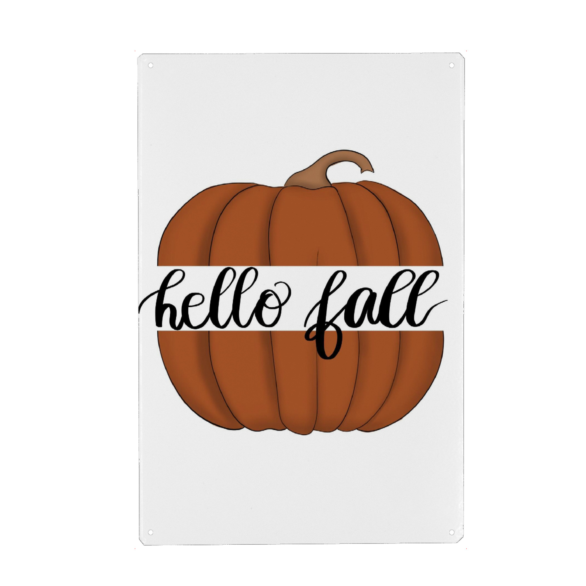 Metall Poster "Hallo Herbst" artboxONE - Fashion,Essen & Trinken / Obst & Gemüse,Halloween