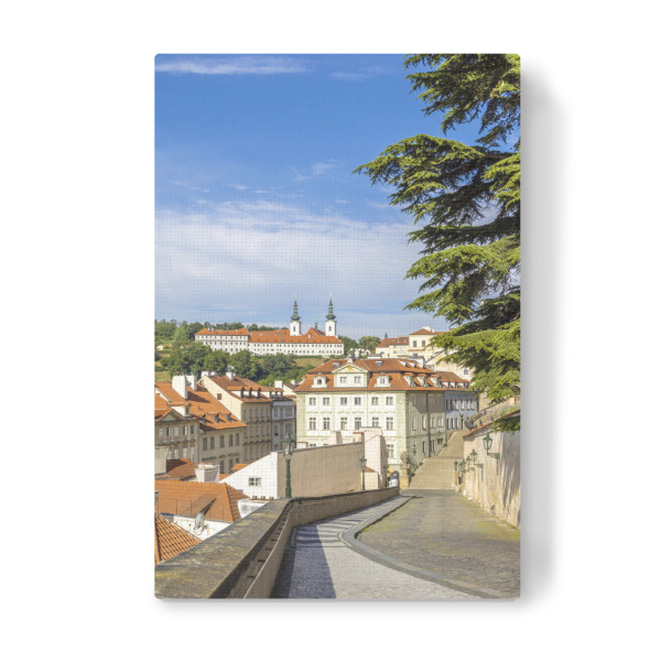 Leinwandbild "Gasse Ke Hradu, Kloster Strahov" artboxONE - Architektur,Städte / Prag