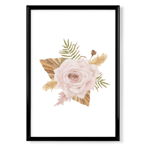 Boho Aquarell Hochzeitsstrauß