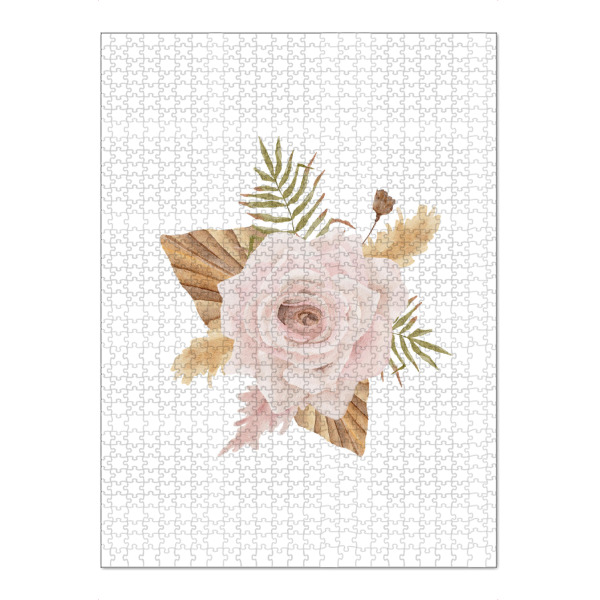 Puzzle Ravensburger "Boho Aquarell Hochzeitsstrauß" artboxONE - Floral