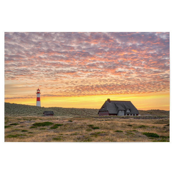 Poster 30x20 cm "Leuchtturm List-Ost auf Sylt" artboxONE - Natur,Reise,Reise / Strand und Meer