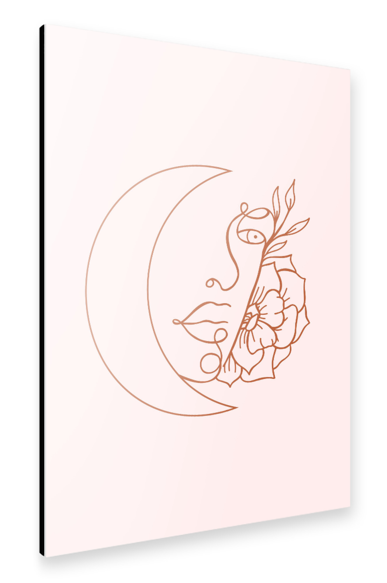 Alu-Dibond "Der einsame Mond" 75x50 cm artboxONE
