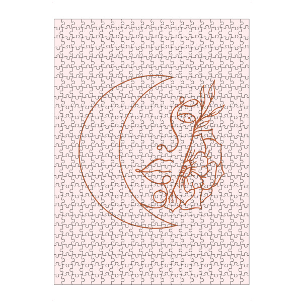 Puzzle Ravensburger "Der einsame Mond" artboxONE - Abstrakt