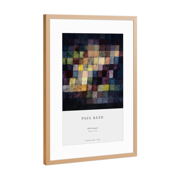 Poster mit Rahmen Kupfer "Klee - Alter Klang" artboxONE - Abstrakt,Musik - Klee,Expressionismus,Abstrakt,Modern,Music,Sound,Kunst,Malerei,Gemälde