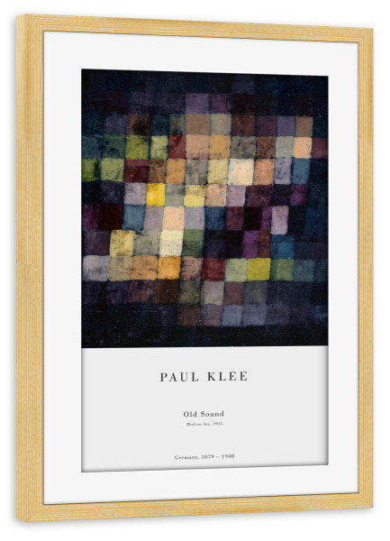 Poster mit Rahmen kiefer "Klee - Alter Klang" artboxONE - Abstrakt,Musik - Klee,Expressionismus,Abstrakt,Modern,Music,Sound,Kunst,Malerei,Gemälde
