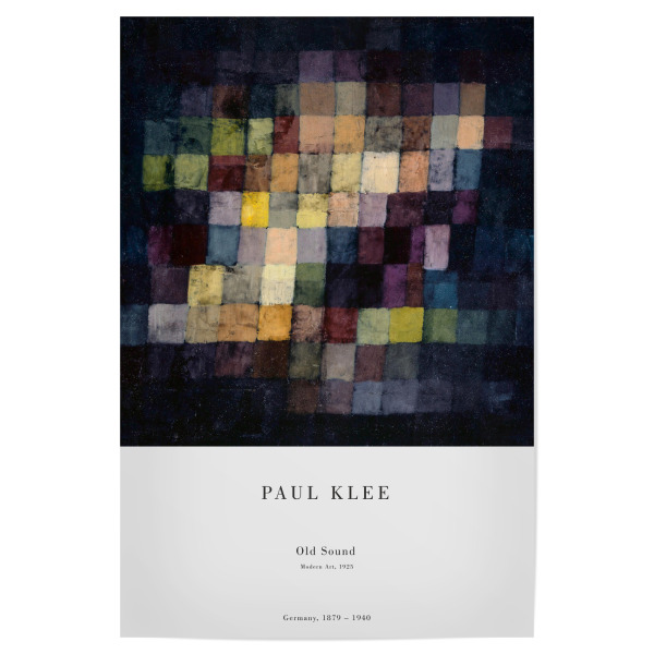 Poster "Klee - Alter Klang" artboxONE - Abstrakt,Musik - Klee,Expressionismus,Abstrakt,Modern,Music,Sound,Kunst,Malerei,Gemälde