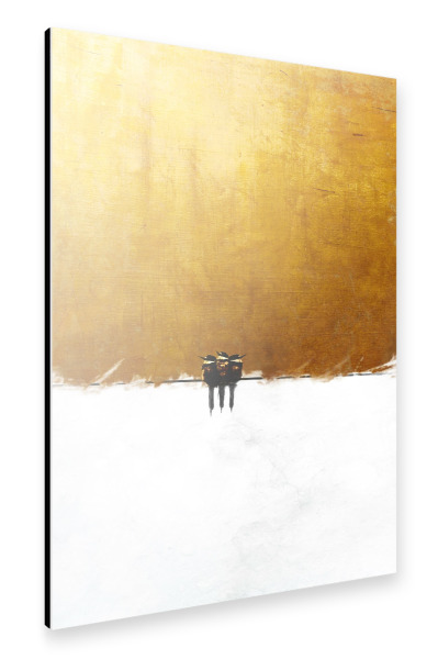 Alu-Dibond "Drei Vögelchen" 30x20 cm artboxONE
