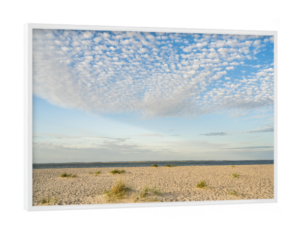 Poster mit weißem Rahmen "Einsamer Strand auf Sylt" artboxONE - Natur,Reise,Reise / Strand und Meer