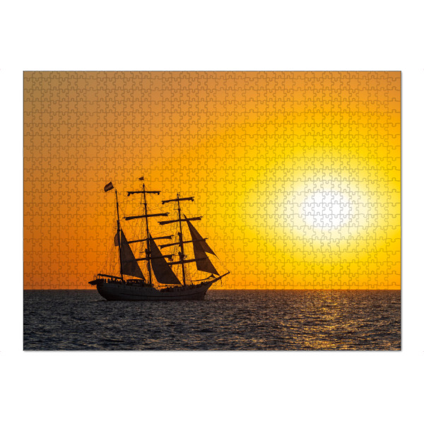 Puzzle Ravensburger "Sonne, Segelschiff, Ostsee" artboxONE - Natur,Reise,Reise / Strand und Meer